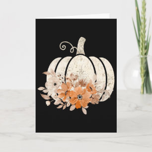 Carte Chemise d'automne pour femmes Vintage Citrouille G
