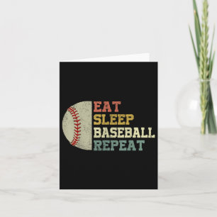 Carte Chemise De Baseball Mange Sommeil Baseball Répéter