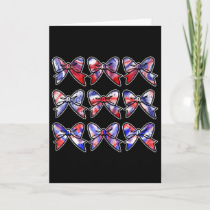 Carte Chemise de cheerleader 4 juillet Big Bow Tie Dye C