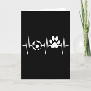Carte Chemise de chien de football Amateur de chien drôl