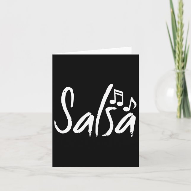 Carte Chemise de danse Salsa Danser Danser Dons Dons Don (Devant)
