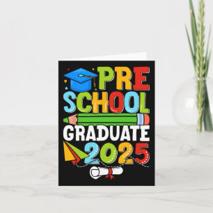 Carte Chemise de fin d'études préscolaire 2025 Garçons P