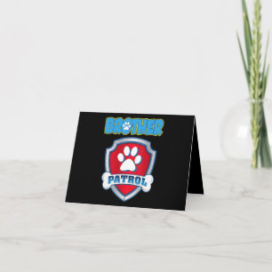 Carte Chemise de frère de patrouille - Cadeau de fête d'