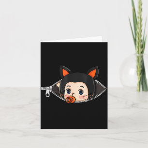 Carte Chemise de grossesse Halloween - Bébé oreilles de