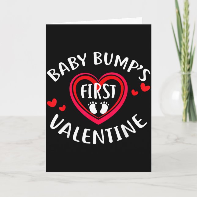 Carte Chemise de grossesse pour bébé de la Saint-Valenti (Devant)
