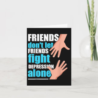 Carte Chemise de la dépression Hommes Femmes Prévention 