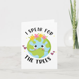 Carte Chemise de la Journée de la Terre Je parle pour le