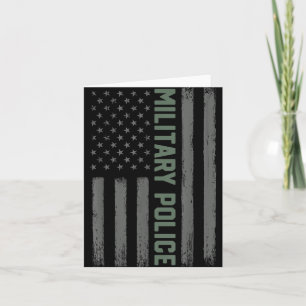 Carte Chemise de la police militaire Drapeau américain _
