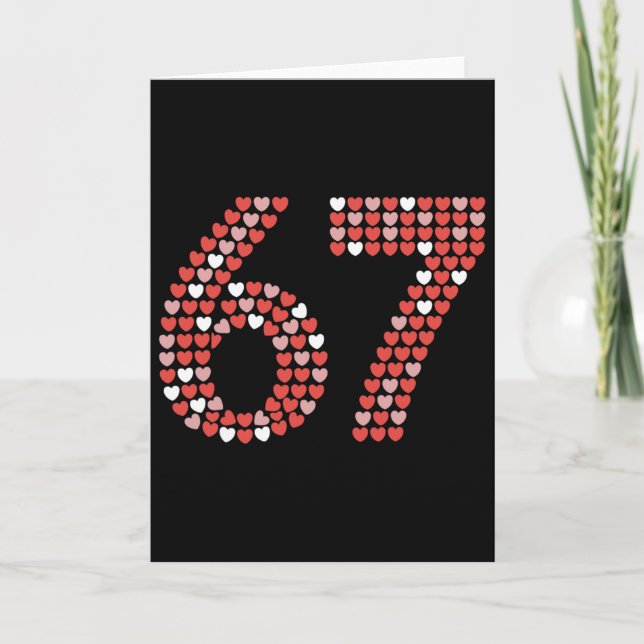 Carte Chemise de la Saint-Valentin 67 6 7 Mème Drôle 67  (Devant)