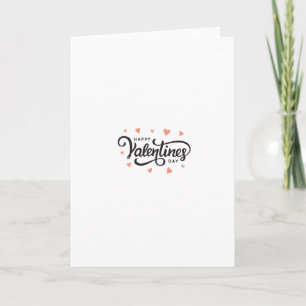 Carte Chemise de la Saint-Valentin Cadeau mignon et ro