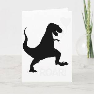 Carte Chemise de la Saint-Valentin dinosaure 