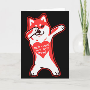 Carte Chemise de la Saint-Valentin Doge Meme - Shiba Inu