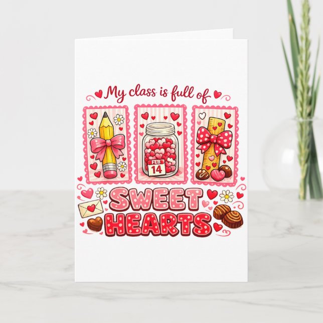 Carte Chemise de la Saint-Valentin pour enseignant Mon C (Devant)