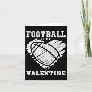 Carte Chemise de la Saint-Valentin vintage Cœur de Footb