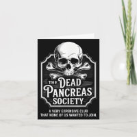 Chemise de la société du pancréas mort Crâne Diabè