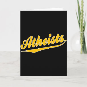 Carte Chemise de l'équipe athée de style baseball