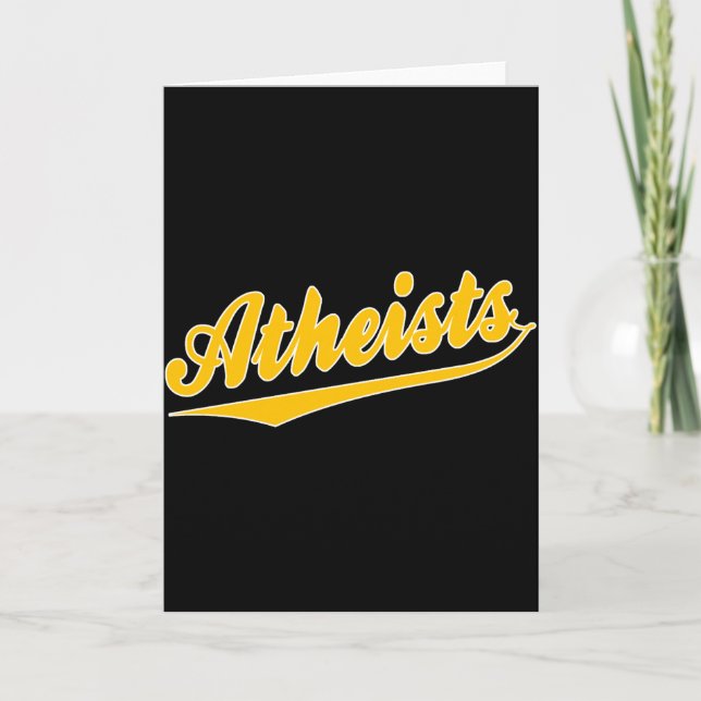 Carte Chemise de l'équipe athée de style baseball  (Devant)