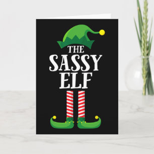 Carte Chemise de lutin sy assortie pour groupe familial