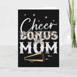 Carte Chemise de maman bonus de cheerleading léopard de