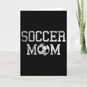 Carte Chemise de maman de foot fière Cadeau drôle de spo