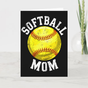 Carte Chemise de maman de softball pour femmes amateur d
