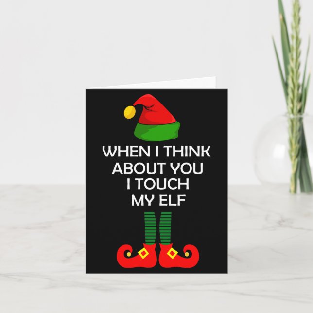 Carte Chemise de Noël inappropriée drôle de Noël  (Devant)
