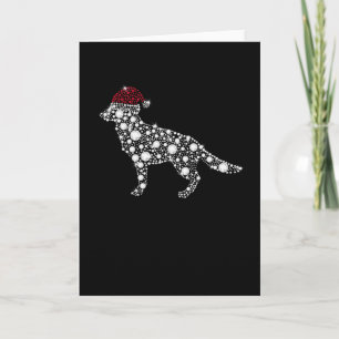 Carte Chemise de Noël pour femmes avec Berger Allemand e