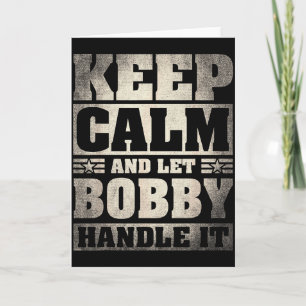 Carte Chemise de nom de Bobby D Prénom de Bobby 
