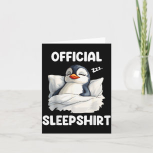 Carte Chemise de nuit Manchot Amoureux des Animaux Pyjam