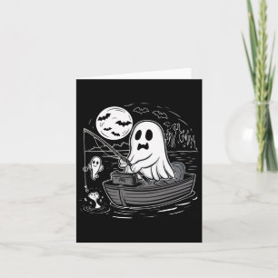 Carte Chemise de pêche Halloween Éffrayant Fantôme Pêche