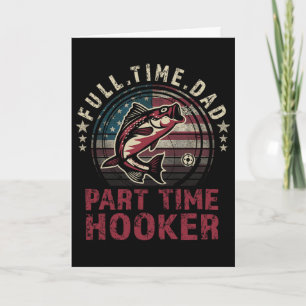 Carte Chemise de pêche Papa à plein temps à temps partie