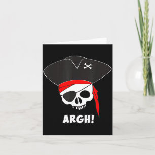 Carte Chemise de pirate Argh Costume drôle d'Halloween s