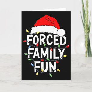 Carte Chemise de plaisir familial forcé de Noël