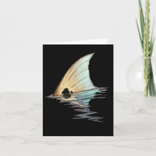 Carte Chemise de poisson rouge à tambour rouge à queue d