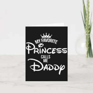 Carte Chemise de princesse préférée appelle papa maman f