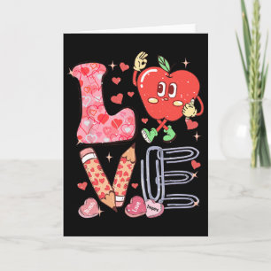 Carte Chemise de professeur d'amour de la Saint-Valentin