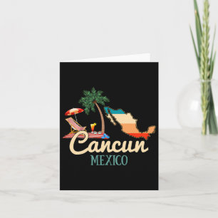 Carte Chemise de souvenir de Cancun au Mexique pour fami