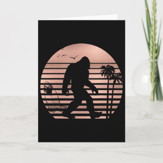 Carte Chemise de surf Bigfoot drôle Tee d'été Ros