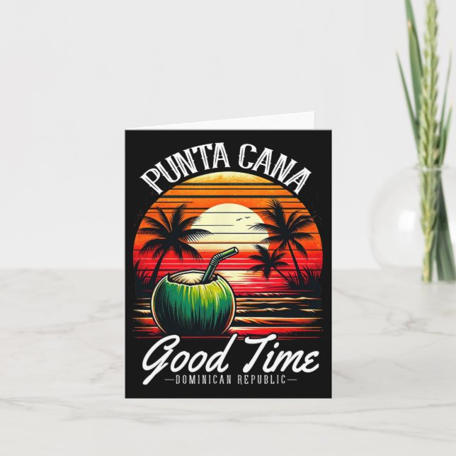 Carte Chemise de vacances familiales à Punta Cana Républ (Devant)