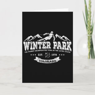 Carte Chemise de ville de ski de Winter Park pour skieur