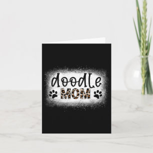 Carte Chemise décolorée Vintage Doodle Maman Léopard Gol