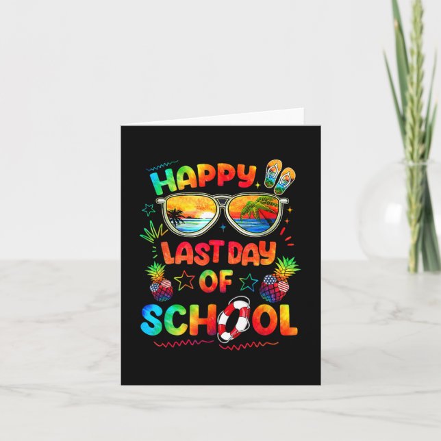 Carte Chemise Dernier Jour D'école Enseignants Fin D'ann (Devant)