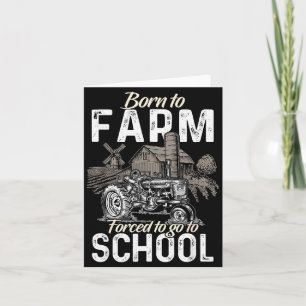 Carte Chemise drôle d'agriculteur Hommes Tracteur Garçon
