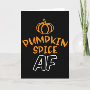 Carte Chemise drôle de costume d'Halloween Pumpkin Spice