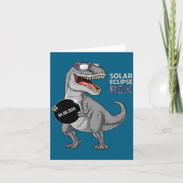 Carte Chemise drôle éclipse solaire Rex 04 08 (Devant)