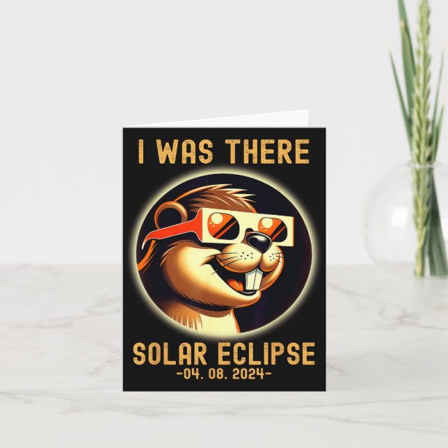 Carte Chemise drôle sarcasme Total Eclipse Solaire Total (Devant)