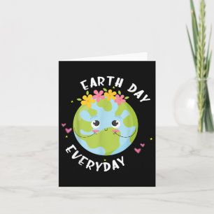 Carte Chemise Earth-day tous les jours Enfants Fille Fem