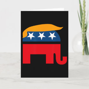 Carte Chemise éléphant républicain Gop Donald Trump