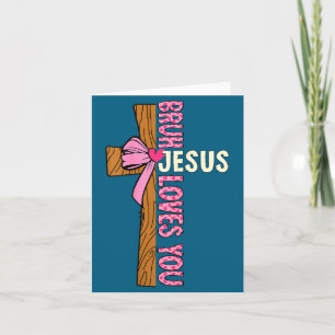 Carte Chemise Fille Religieuse Chrétienne Ados Bruh Jésu