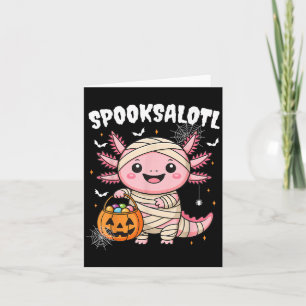 Carte Chemise Halloween Axolotl Amusante Pour Enfants Ga